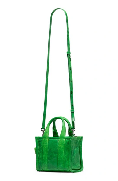 Shop Marc Jacobs The Micro Traveler Tote In Fern Green