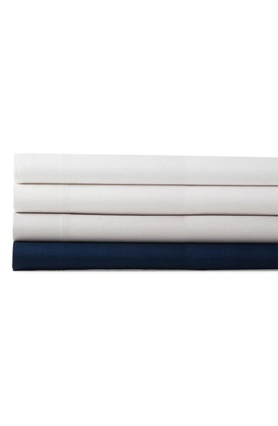 Shop Ralph Lauren Lovan Organic Cotton Jacquard Flat Sheet In Studio White