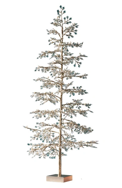 Balsam Hill Crystal & Bead Champagne Tabletop Tree In Clear