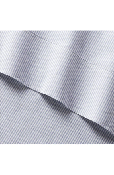 Shop Ralph Lauren Oxford Stripe Pillow Sham In Blue And White