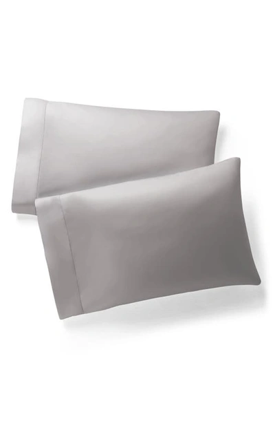 Shop Ralph Lauren Set Of 2 624 Thread Count Organic Cotton Sateen Pillowcases In True Platinum