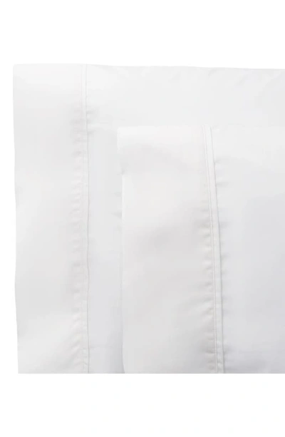 Shop Ralph Lauren 464 Thread Count Organic Cotton Percale Fitted Sheet In Tuxedo White