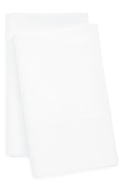 Shop Ralph Lauren Set Of 2 624 Thread Count Organic Cotton Percale Pillowcases In Tuxedo White