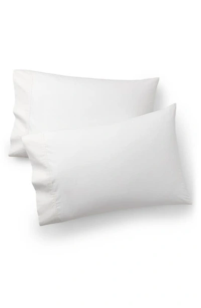 Shop Ralph Lauren Set Of 2 624 Thread Count Organic Cotton Percale Pillowcases In Tuxedo White