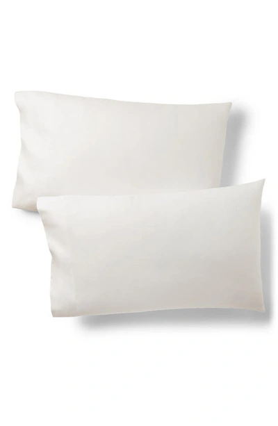 Shop Ralph Lauren Lovan Set Of 2 Organic Cotton Jacquard Pillowcases In True Parchment