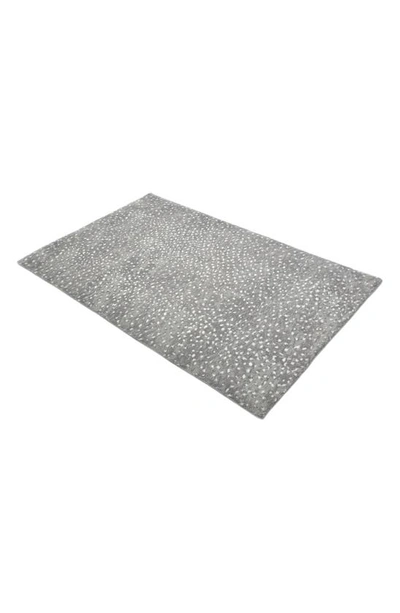 Solo Rugs Arash Handmade Wool Blend Area Rug In Gray
