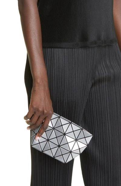 Bao Bao Issey Miyake Prism Zipped Clutch In Silver