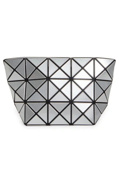 Bao Bao Issey Miyake Prism Zipped Clutch In Silver