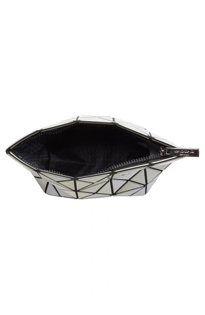 Bao Bao Issey Miyake Prism Zipped Clutch In Silver