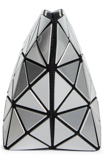 Bao Bao Issey Miyake Prism Zipped Clutch In Silver