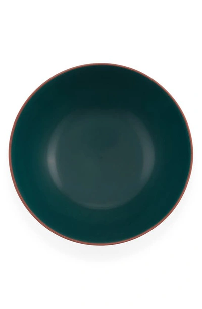 Nambe Taos Deep Stoneware Serving Bowl In Green