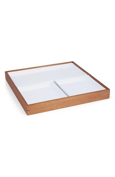 Shop Nambe Nambé Duets Bento Box Serving Tray In White
