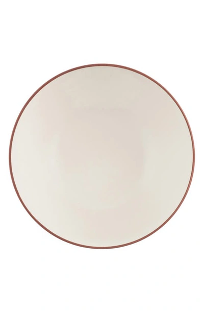 Nambe Taos Deep Stoneware Serving Bowl In White