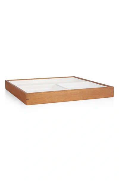 Nambe Nambé Duets Bento Box Serving Tray In White