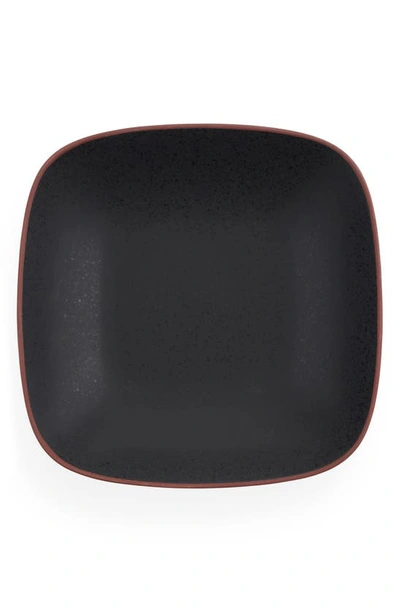 Nambe Taos Soft Square Serving Bowl Onyx In Black