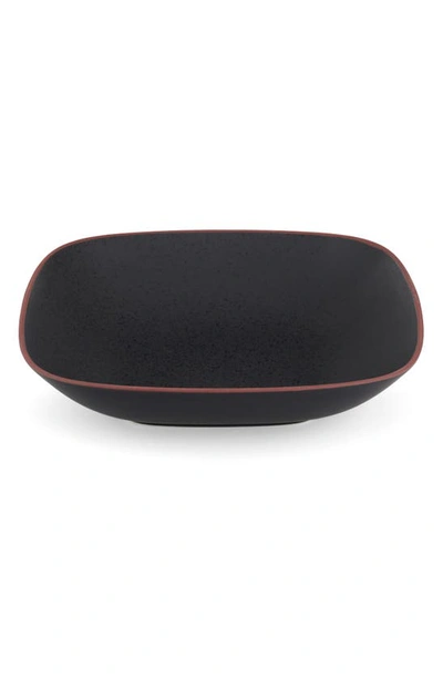 Nambe Taos Soft Square Serving Bowl Onyx In Black