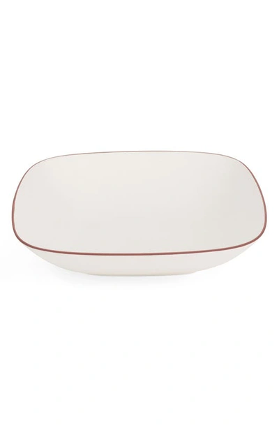 Nambe Taos Soft Square Serving Bowl In White