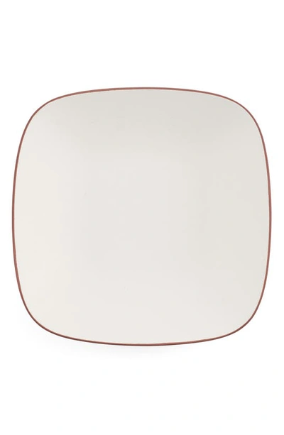 Nambe Taos Soft Square Serving Bowl In White