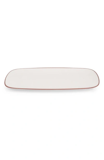 Nambe Taos Soft Rectangular Platter In White