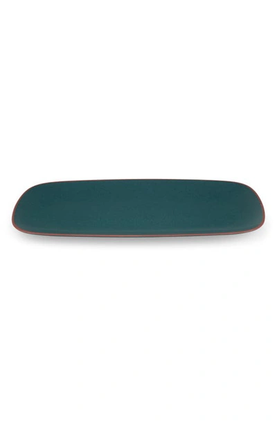 Nambe Taos Soft Rectangular Platter In Green