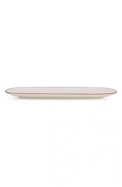 Nambe Taos Soft Rectangular Platter In White