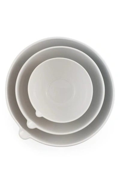 Nambe Nambé Duets Set Of 3 Nesting Mixing Bowls In White