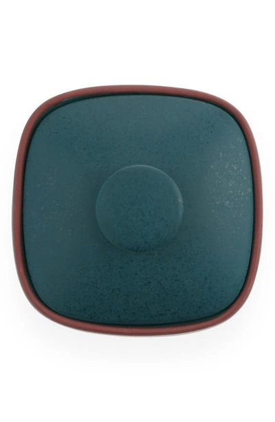 Nambe Taos Covered Sugar Bowl In Green
