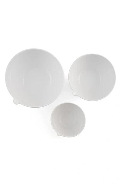 Nambe Nambé Duets Set Of 3 Nesting Mixing Bowls In White
