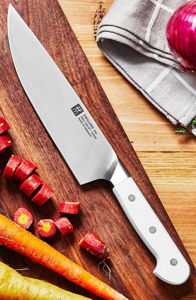 Shop Zwilling Pro Le Blanc 8-inch Chef's Knife In Silver