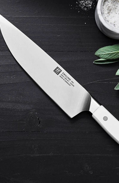 Shop Zwilling Pro Le Blanc 8-inch Chef's Knife In Silver