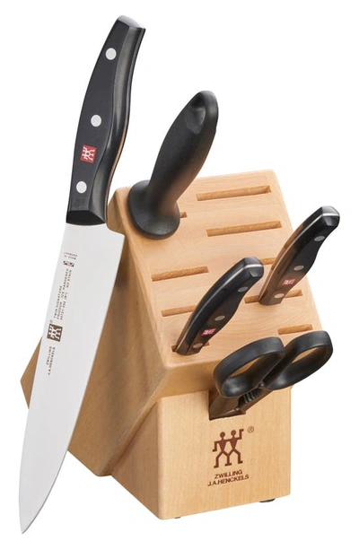 Zwilling Twin Signature 6-piece Knife Block Set In Black