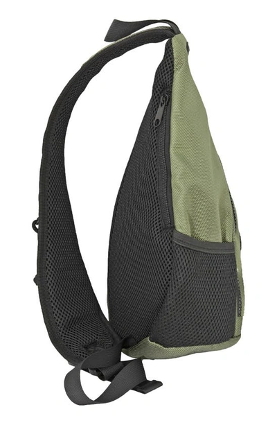 Shop Save The Ocean Recycled Polyester Sling Bag In Olive