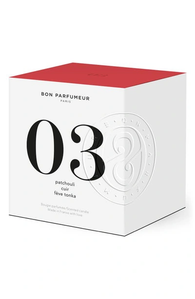 Shop Bon Parfumeur Candle 03 Patchouli, Leather & Tonka Bean Scented Candle, 6.3 oz