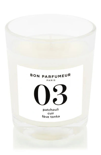 Shop Bon Parfumeur Candle 03 Patchouli, Leather & Tonka Bean Scented Candle, 6.3 oz
