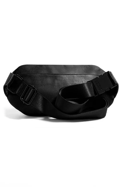 Shop Aimee Kestenberg Milan Leather Belt Bag In Black W/ Black