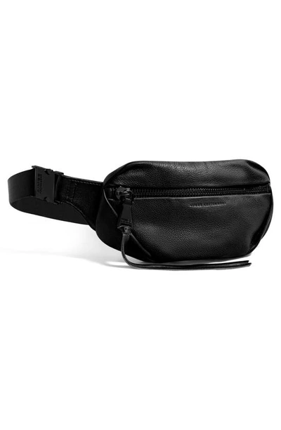 Shop Aimee Kestenberg Milan Leather Belt Bag In Black W/ Black