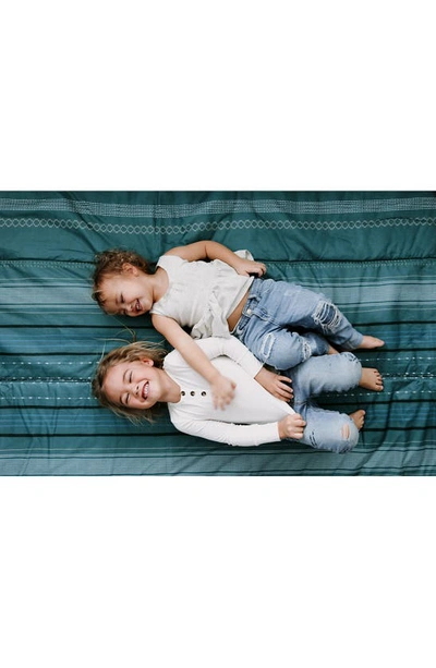 Little Unicorn 5 X 10 Outdoor Blanket In Shoreline Stripe