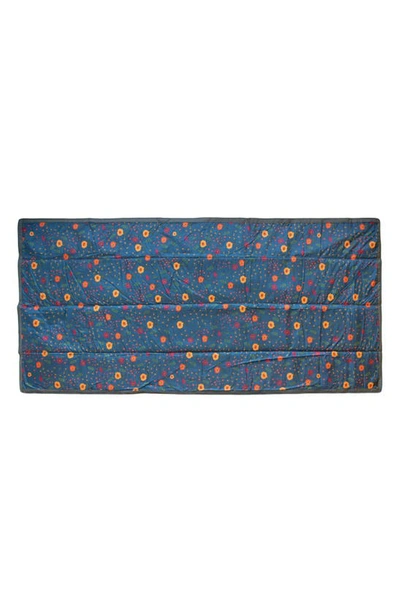 Little Unicorn 5 X 10 Outdoor Blanket In Midnight Poppy