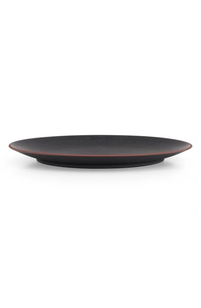 Nambe Taos Round Stoneware Platter In Black