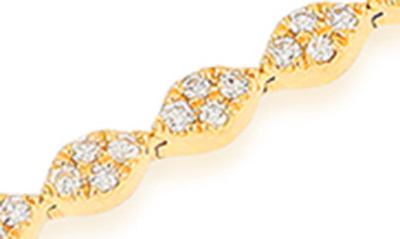Shop Ef Collection Diamond Eternity Bracelet In 14k Yellow Gold