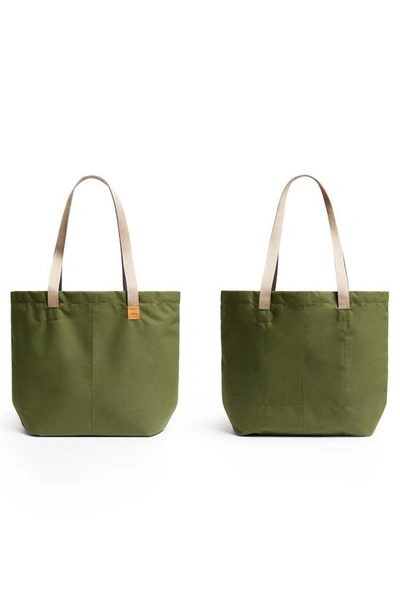 Shop Bellroy Market Tote Bag In Ranger Green