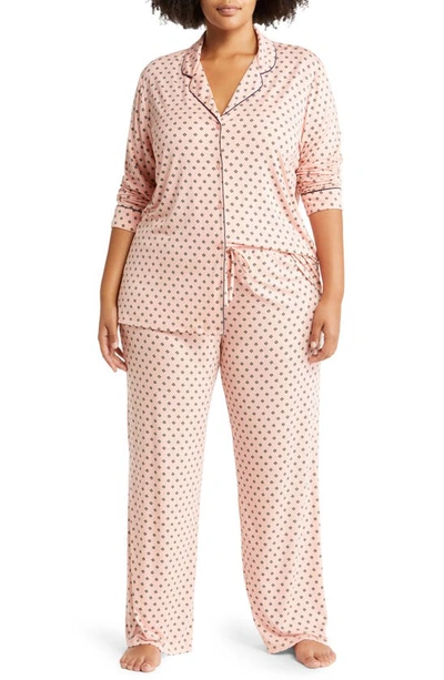Shop Nordstrom Moonlight Eco Pajamas In Pink Gem Foulard Dot