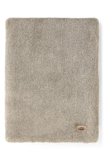 Shop Ugg (r) Matti Faux Fur Throw Blanket In Putty