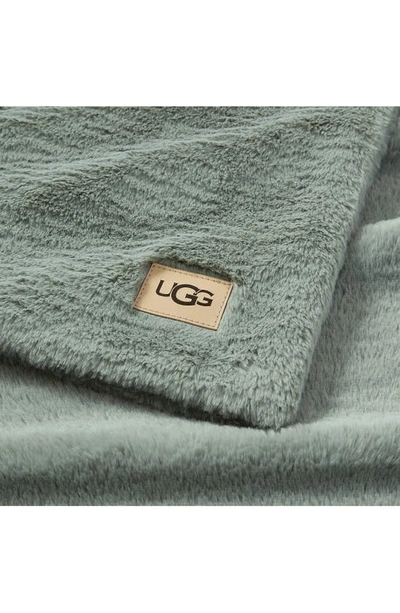 Shop Ugg Marcella Faux Fur Throw Blanket In Sidewalk