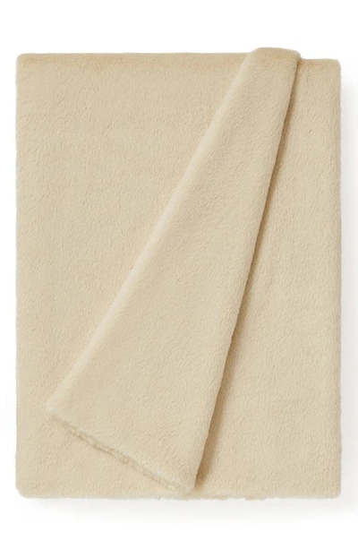 Shop Ugg Marcella Faux Fur Throw Blanket In Lt Sand