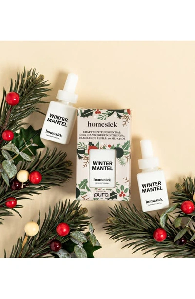 Shop Pura X Homesick 2-pack Diffuser Fragrance Refills In Winter Mantel