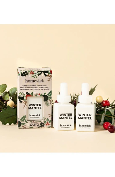 Shop Pura X Homesick 2-pack Diffuser Fragrance Refills In Winter Mantel