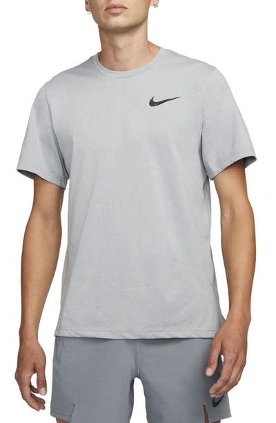 Shop Nike Pro Dri-fit Performance T-shirt In Particle Grey/ Black