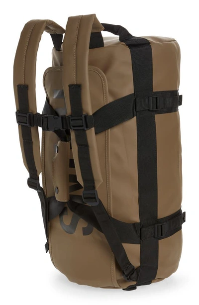 Shop Rains Small Duffle Backpack In 66 Wood