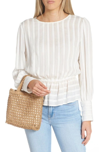 Madewell The Small Transport Straw Crossbody In Seed Khaki